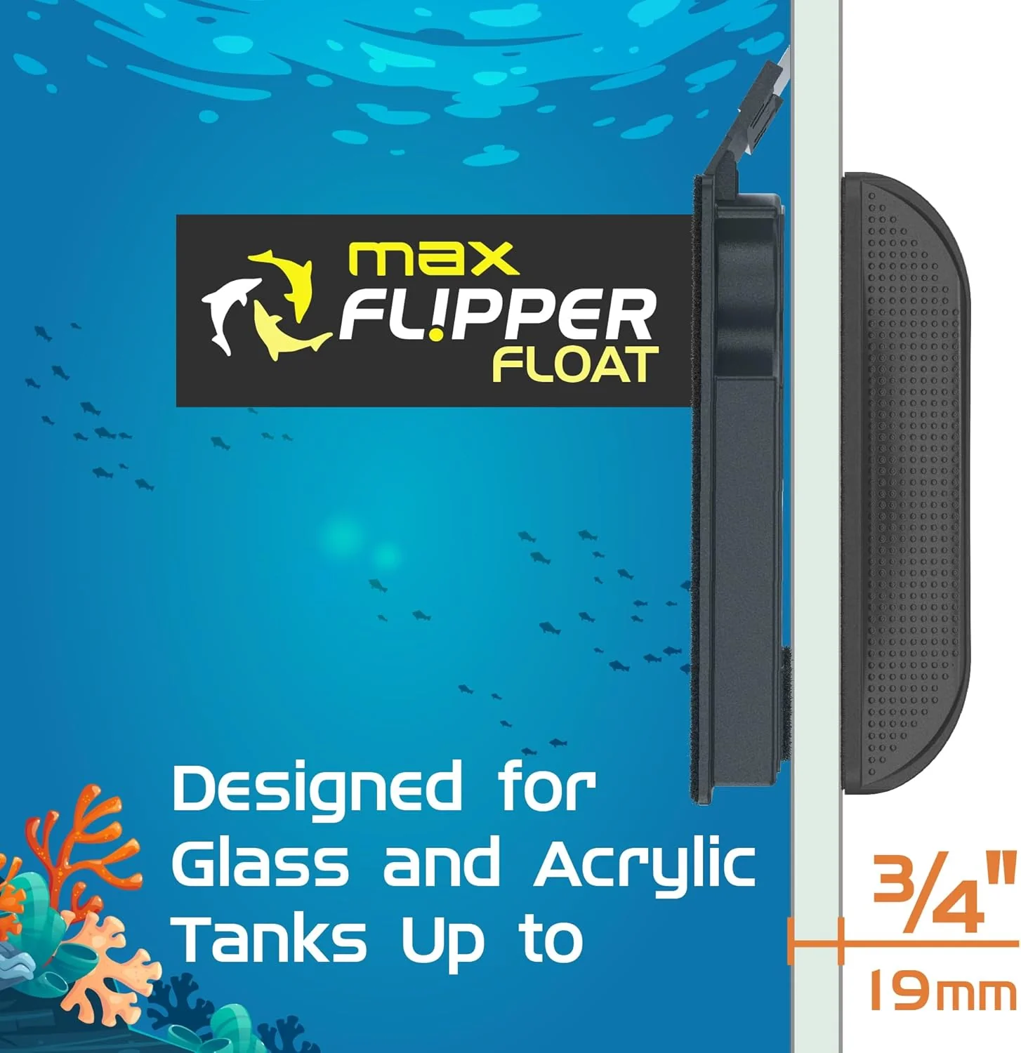 Flipper MAX FLOAT 2 in 1 Magnetic Aquarium Algae Cleaner - Image 4