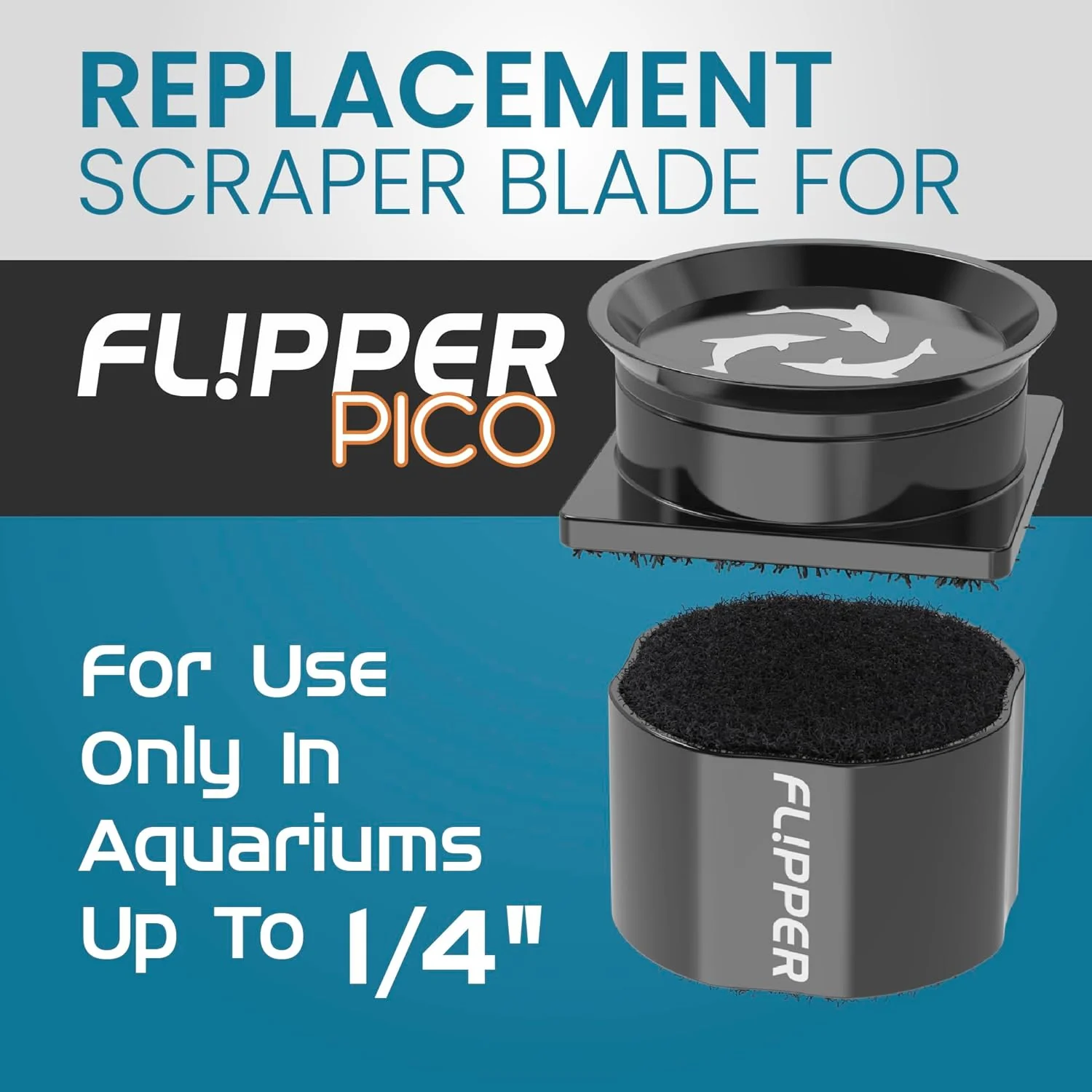 Flipper Pico 2 in 1 Aquarium Magnet Cleaner Replacement Blades 4 Pack - Image 3