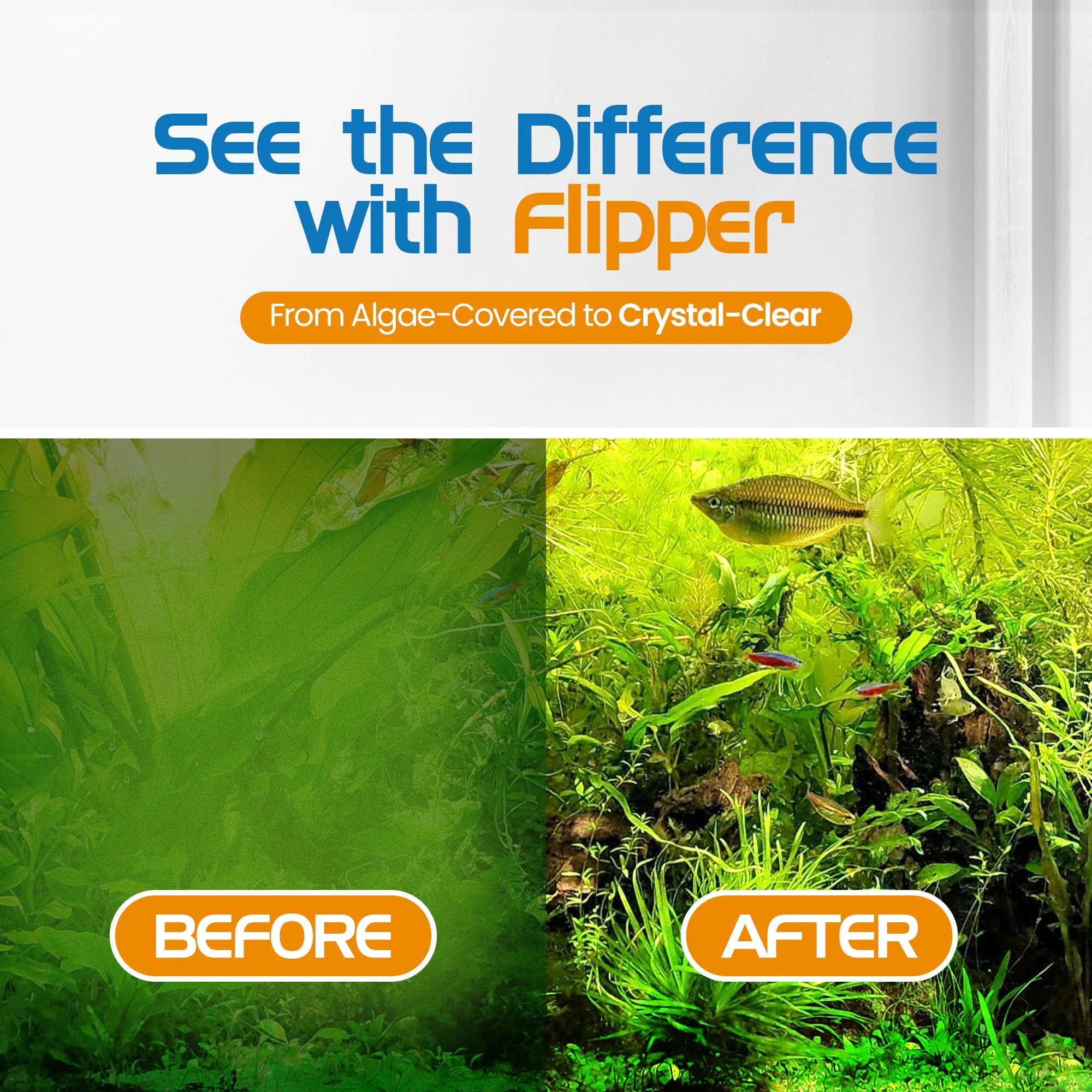 Flipper Platinum Aquarium Algae Scraper - 18" - Image 2