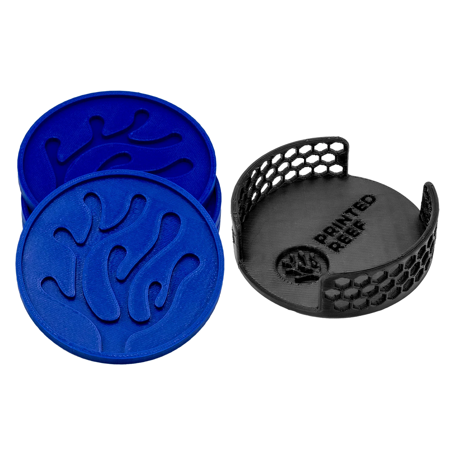 Printed Reef Coral Coasters Set - Image 2